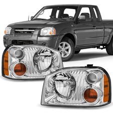 2pcs Headlights Assembly For 2001-2004 Nissan Frontier Chrome Leftright 2pcs Headlights Assembly For 2001-2004 Nissan Frontier Chrome Leftright