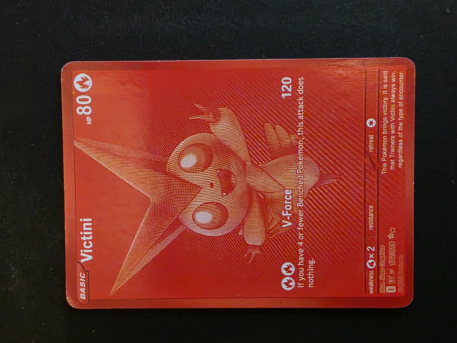 Victini SV: Black Bolt 171/086 Black White Rare Pokemon card