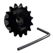  25 Roller Chain Sprocket Type B 8mm Bore 15 Tooth, Hardened Antirust 1045