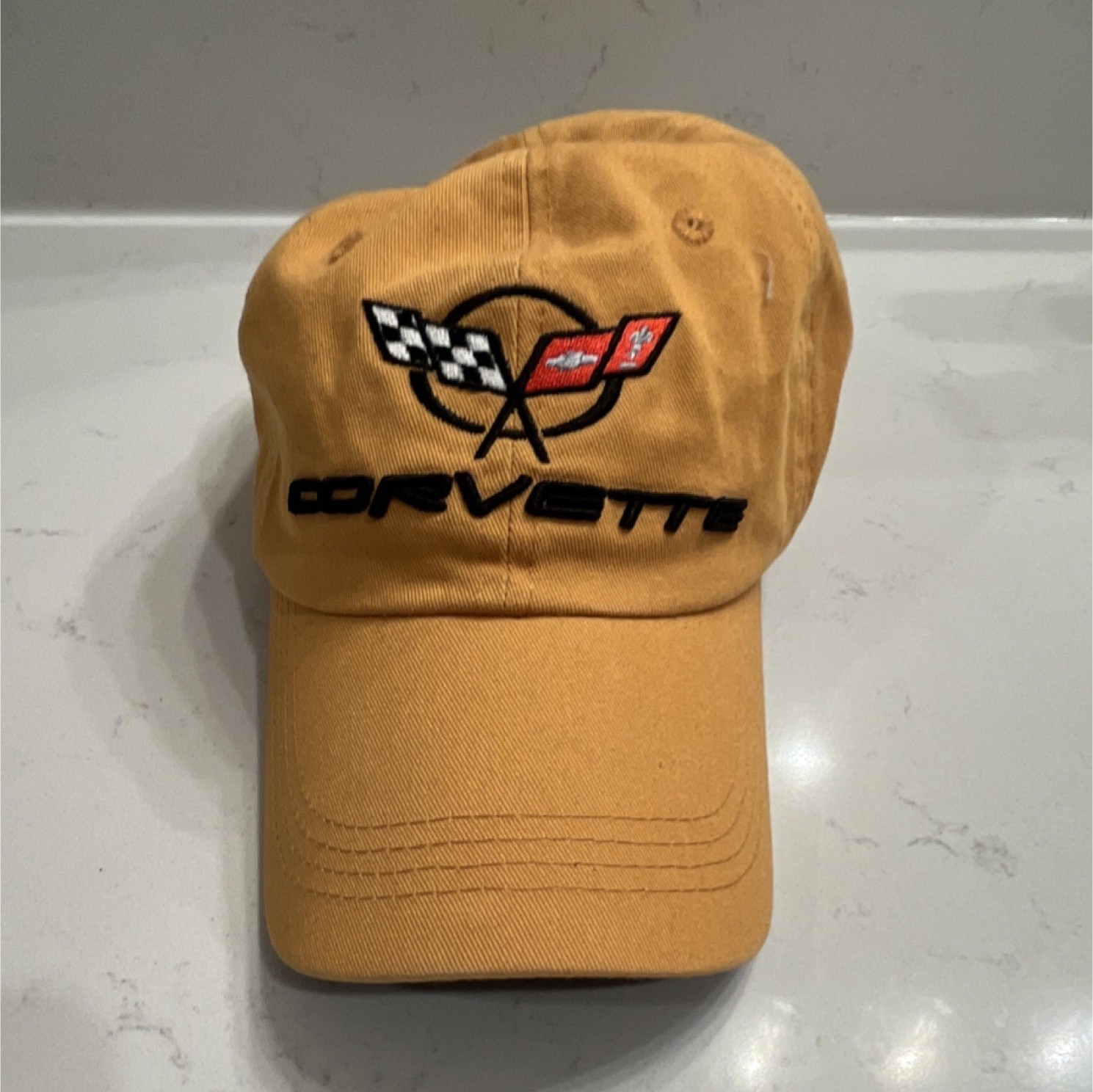 Corvette Yellow Adjustable Baseball Cap Men’s One… - image 1