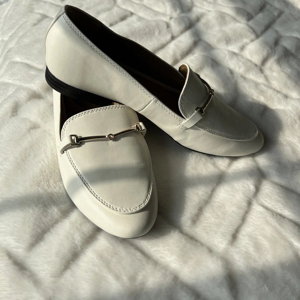 Mocasines planos Rachel Zoe beige de lino talla 8,5 M nuevos sin caja Foto 2 de 4
