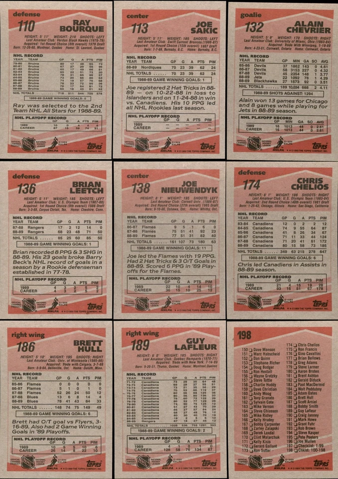 1989-90 Topps Hockey Complete Your Set #101-198 You Pick! - Image 2 of 2