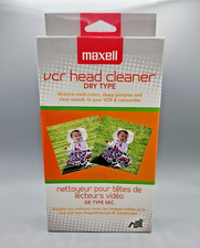 Maxell VP-100 VCR Head Cleaner Dry Type VHS Cleaning Cassette VCR Camcorder