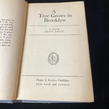 A Tree Grows In Brooklyn by Betty Smith 1943 HC 25th Ed. WWII Ed. Harper & Bros.