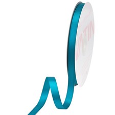 Turquoise Satin Ribbon 3/8 Inch x 50 Yards Gift Wrapping Bouquet Craft