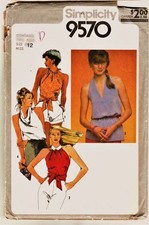 70 s Simplicity Pattern 9570 Womens Summer Ha...