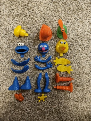 Fisher-Price Arts And Crafts Sesame Street Clay Pals Accessories Vintage 1980s