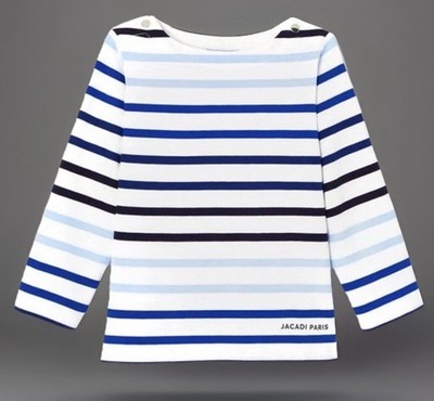 Jacadi Paris Langarmshirt Shirt gestreift Gr. 86 92 24M 88cm blau weiß neuwertig