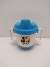 Vtg Playskool Baby Sippy Cup 1984 Mickey Mouse Disney Toddler Training Cup/Lid