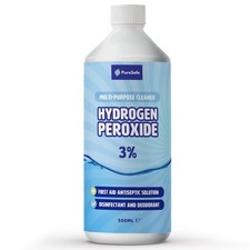 Pure Safe Hydrogen Peroxide 3% Solution 500ml – MultiPurpose Household Cleane...