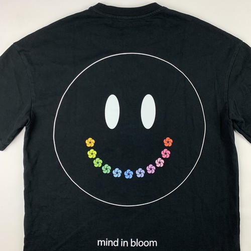 BLOOM Made In Bloom Smiley Face Tee T-Shirt Mens Small Oversized Relaxed Fit
