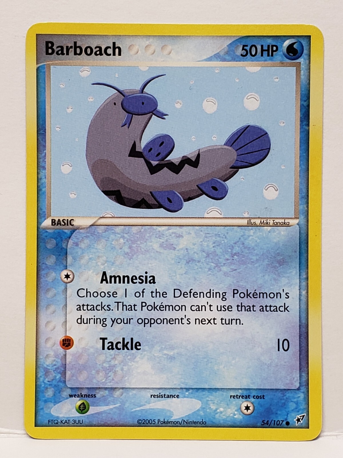 Barboach 54/107 EX Deoxys Common 2005 Nintendo Pokemon Card VLP