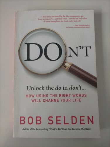 positivity book, Don't - unlock the do in don't - Bob Selden life lesson, growth - Picture 1 of 6