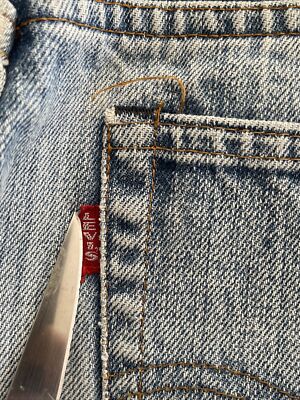 Levi's 517 BIG E Blue Jeans actual fit size W28 L33 Vintage | eBay