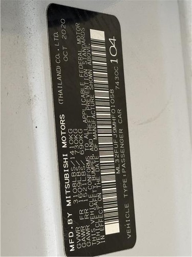 2021 Mitsubishi Mirage LE - Picture 27 of 37