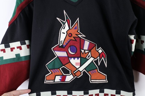Vintage 90s Starter Boys S/M Kachina Phoenix Coyotes Hockey Jersey Stitched - Picture 5 of 12