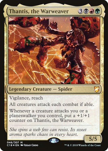 Thantis, the Warweaver - Foil Commander 2018 LP MTG