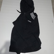 Adidas Black Full Zip Track Jacket Youth Kids Size M