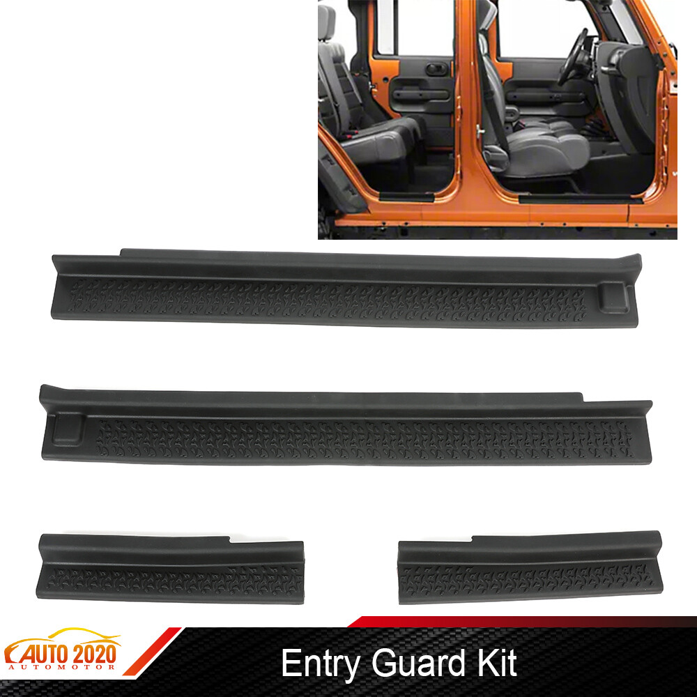 Jeep Wrangler JK 4-Door 07-18 Front & Rear Lower Door Sill Guards