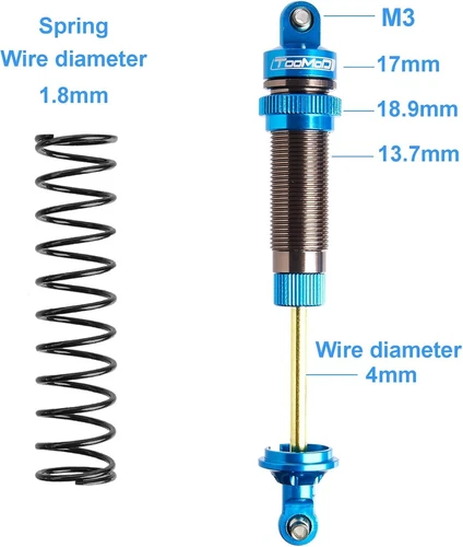 130mm 1/8 Oil Shock Absorber for 1/8 Arrma Losi Axis,Upgrade & Replacement Part - Picture 3 of 3