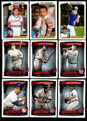 2010 TOPPS INSERT - PEAK PERFORMANCE, WHEN THEY WERE YOUNG - WHO DO YOU NEED!!