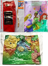 DISNEY JOBLOT DISNEYLAND EURODISNEY PRINCESS CAPTAIN AMERICA CARD USED CARRY BAG