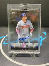 2018 Topps Clearly Authentic Hunter Renfroe Salute Mother's Day Green /99 Auto