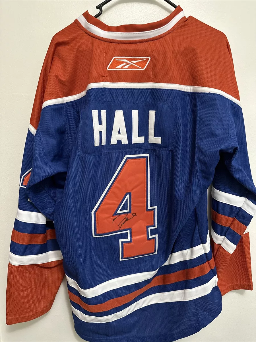 Taylor Hall signed Edmonton Oilers autographed Jersey Size 50