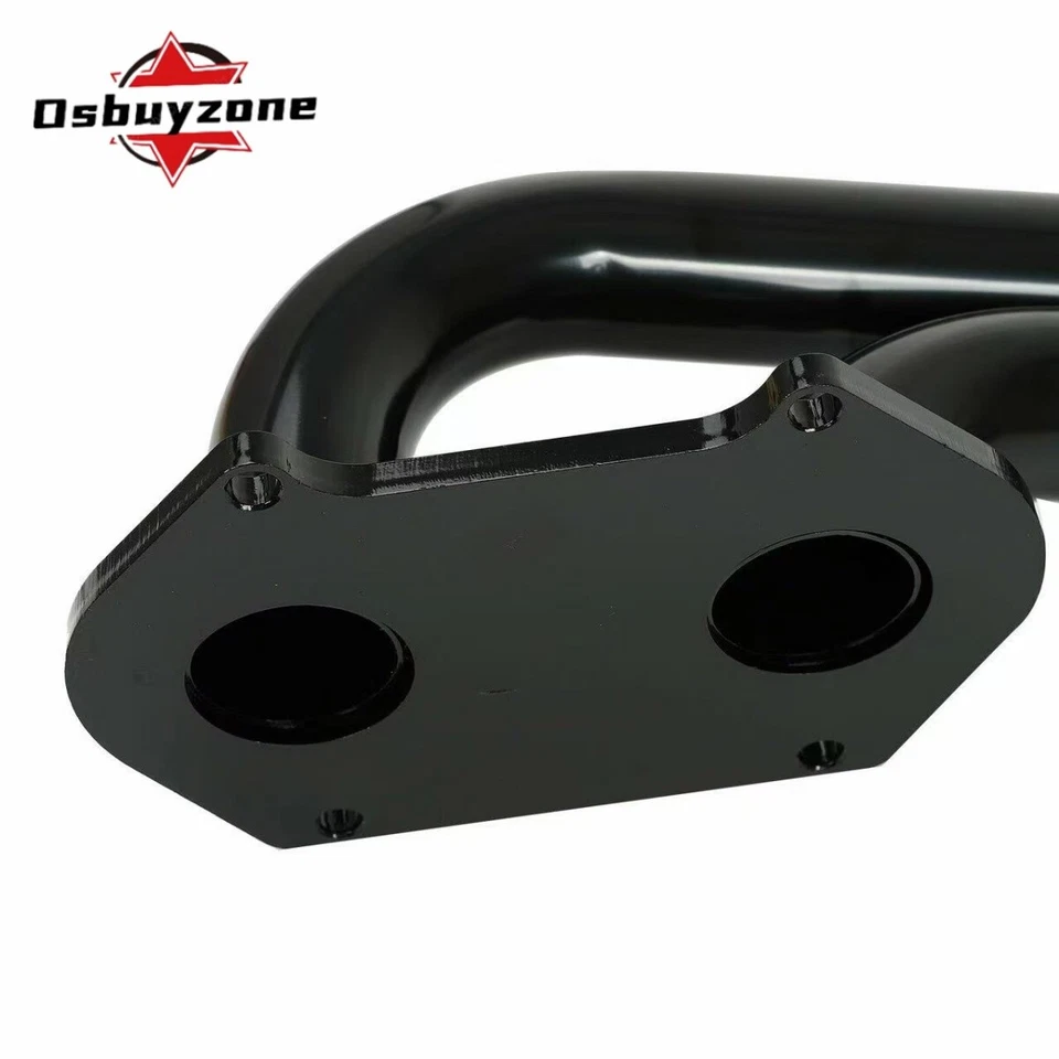 Black New Exhaust Header w/Gasket for 1979-1985 Mazda RX-7 RX7 SA/FB 1.1L 12A US - Image 4 of 4