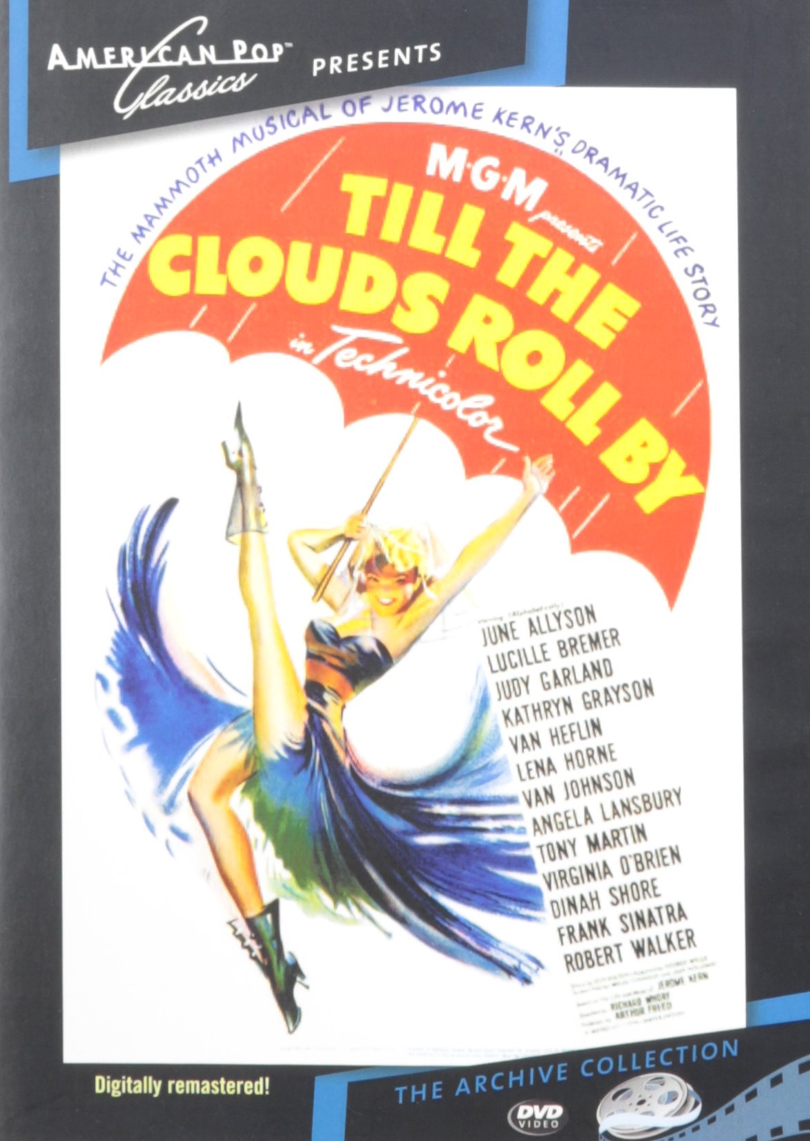Til the Clouds Roll By (DVD) Dinah Shore Judy Garland June Allyson Lena Horne