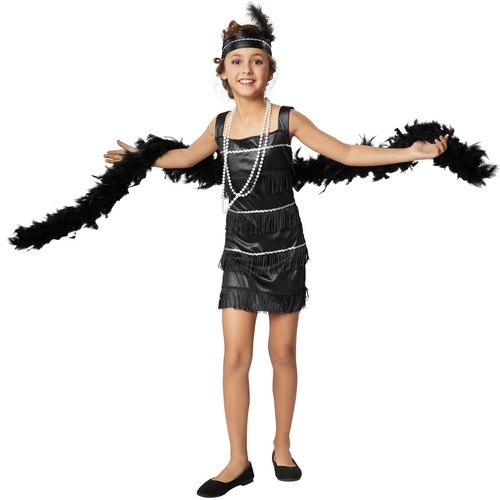 Costume Bambina Regina del Charleston Abito Corto Anni '20 Party Carnevale  nuovo | eBay