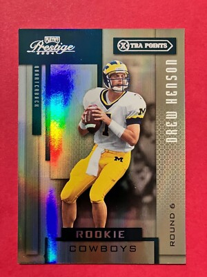 2004 Playoff Prestige Drew Henson Xtra Points Rookie 25/25 Michigan Wolverines