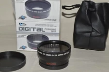 Digital Visons 0.43X wide angle attachment for camera lens 52mm thread/ring