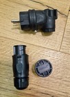 Bettery BC01 + Endkappe/Hoymiles-WR Netzkabel Stecker und Schuko Winkelstecker