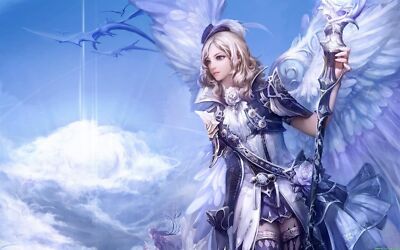 Anime wings dragon staff aion Playmat Gaming Mat
