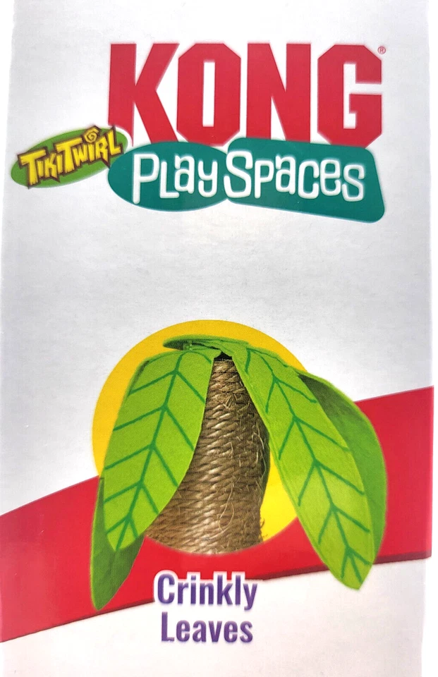 Kong Play Spaces Tiki Twirl & Bat Around Catnip atividade gato gatinho brinquedo 13x11" - Imagem 4 de 4