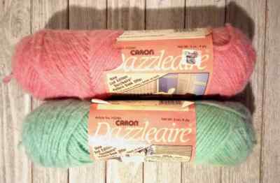 crochet caron yarn dazzleaire sage green country rose 4 ply 3 oz #195214 216309