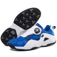 Men Breathable Golf Shoes Lightweight Golf Spike Shoes Non-slip Golf Sneakers 