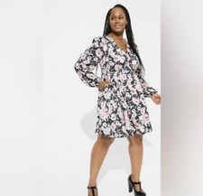 Plus Size Torrid  Women's Mini Bubble Charmeuse Babydoll Dress. Size 3Х.