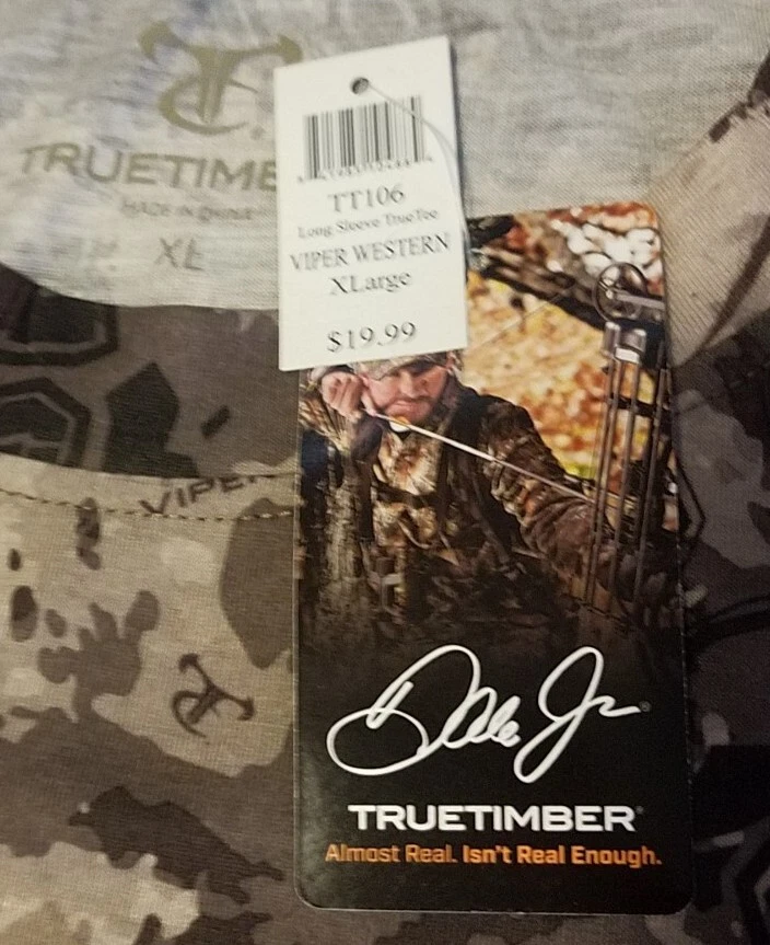 🔥New With Tags True Timber Long Sleeve Camo Hunting Polyester Pullover Shirt XL - Image 3 of 3