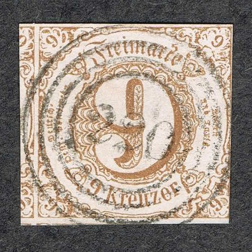 Thurn und Taxis Mi 32, Vierkreistsempel, 220 Frankfurt