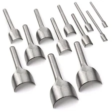 Leather Craft Tool DIY Half Round Punch Cutter Strap Belt Wallet Bag End Cutting