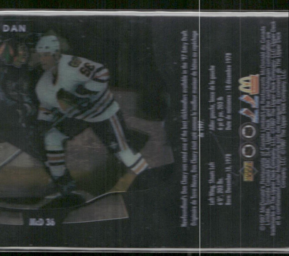 1997-98 Upper Deck McDonald's Ice #MCD36 Daniel Cleary (RC)