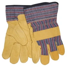 3 PAIR MCR SAFETY 1960L Memphis Industrial Leather Work Gloves Size Large L