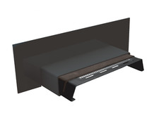 2 x Skyline Level Aluminium Coping Upstand Stopend Width 512mm RAL 7016 RRP £210