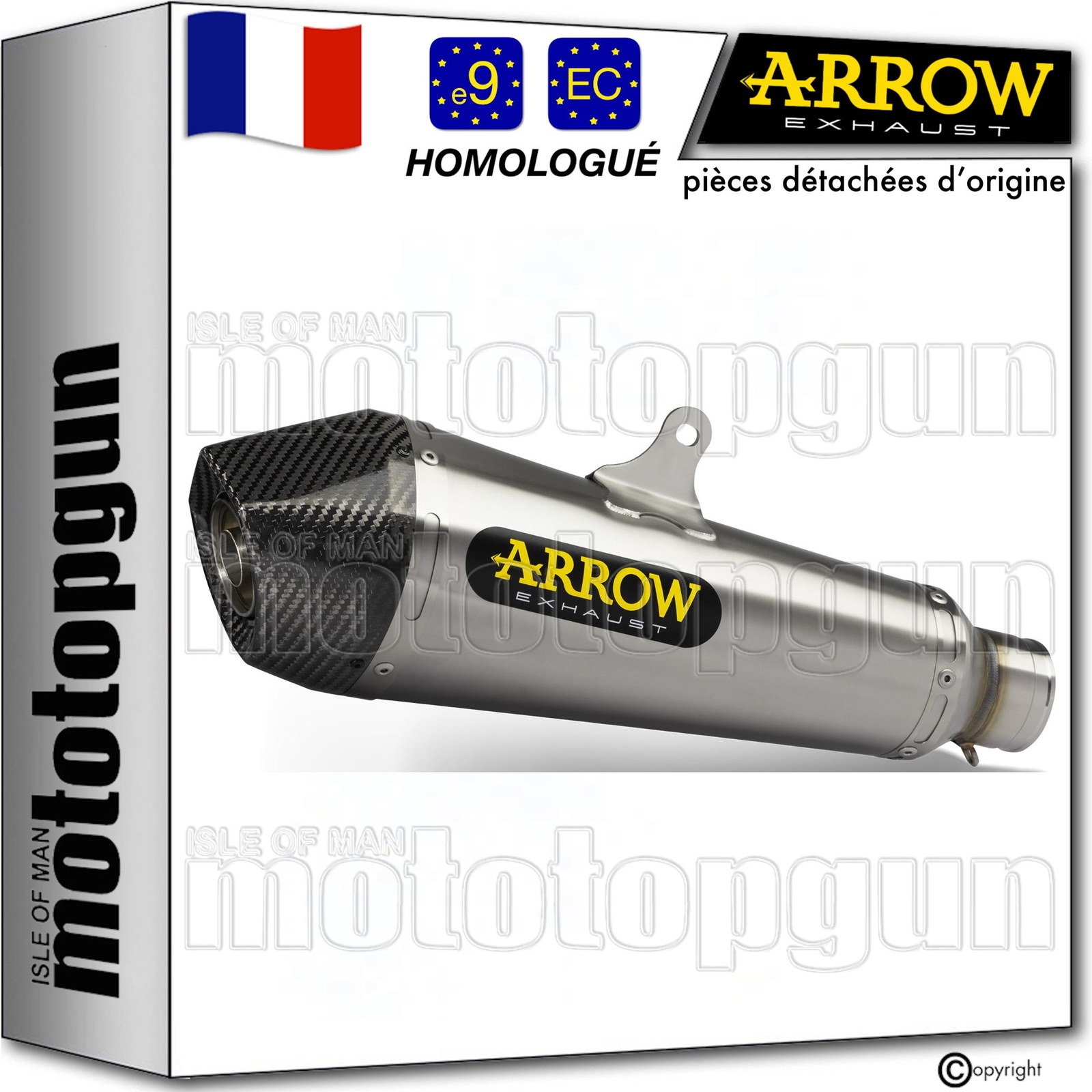Silencieux Arrow X-Kone pour Suzuki GSX-S 950 2023 echappement homologue