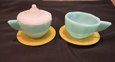 Vintage Glass Children's Tea Set