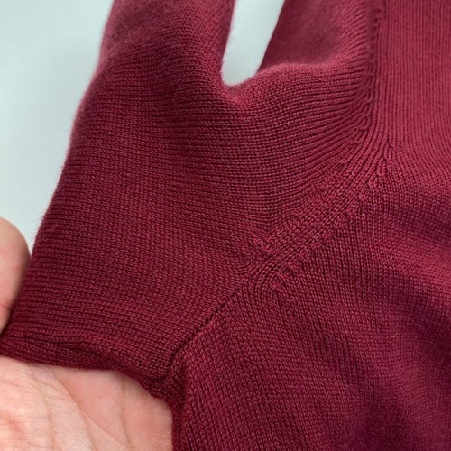 GANT Dark Red 100% Wool Long Sleeves Crew Neck Dress Size S - Picture 9 of 10