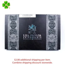 Liga Privada Robusto Aniversario 10 Empty Wood Cigar Box 11.75" x 7.5" x 1.25"