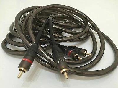 5M RCA Meter Fully Shielded Mono Super High Quality THICK Black Clear Lead Car - Image 2 of 4